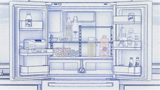 三星线描冰箱Samsung - Smart Refrigerator